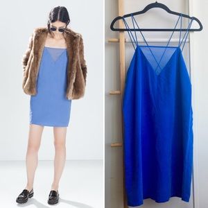 Zara Cross Strap Mini Slip Dress